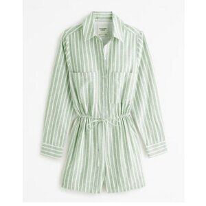 Abercrombie & Fitch Linen-Blend Easy Waist Romper Size SP